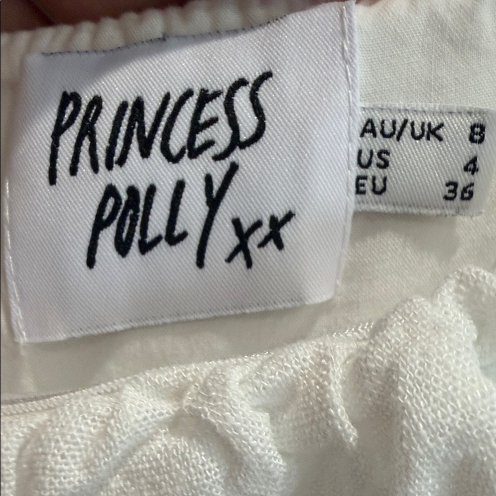 Princess Polly White Off-Shoulder Romper - Picture 3 of 5
